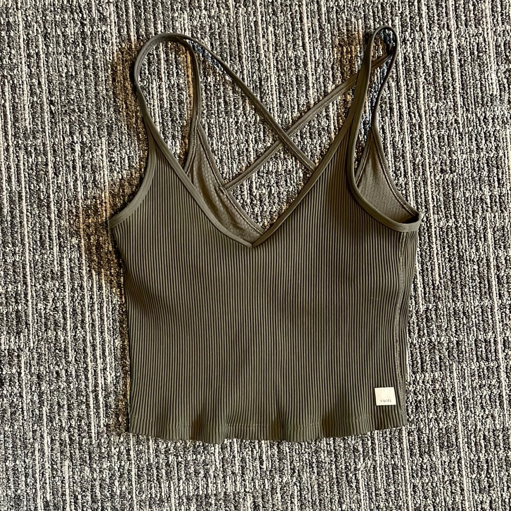 Vuori Olive Green Bra Top, Medium